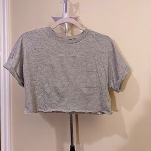 Topshop Cropped TShirt, Size 4